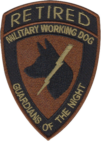 Retired MWD Guardians of the Night (GOTN) Patch - Brown 2 Pack